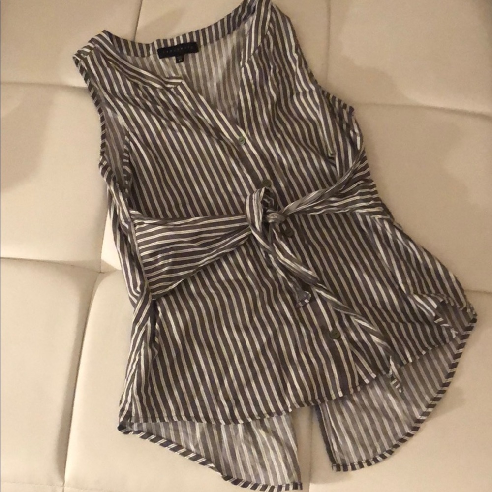 Sanctuary Striped Wrap Tank